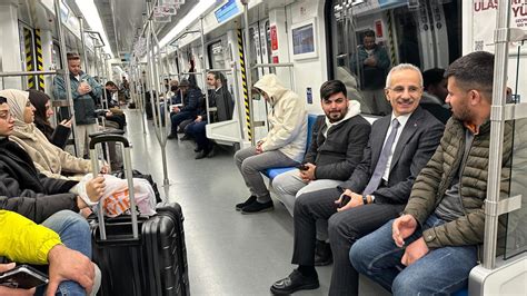 Bakan Uraloğlu, İstanbul Havalimanı'na Gayrettepe-Kağıthane metrosuyla gitti - Son Dakika Haberleri